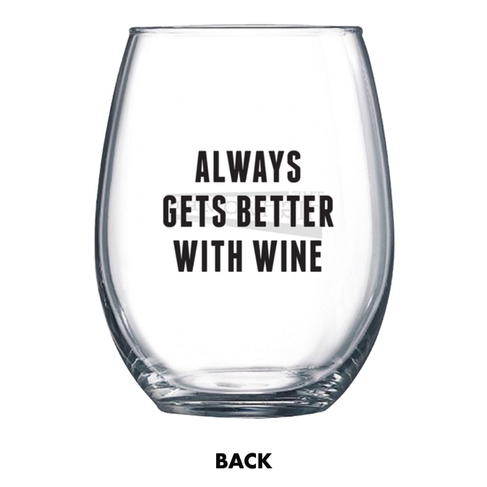 'Redesigning Women' Lyric Wine Glass