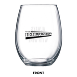 'Redesigning Women' Lyric Wine Glass